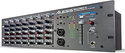 Alesis MultiMix 10 Wireless - Mezclador de audio...