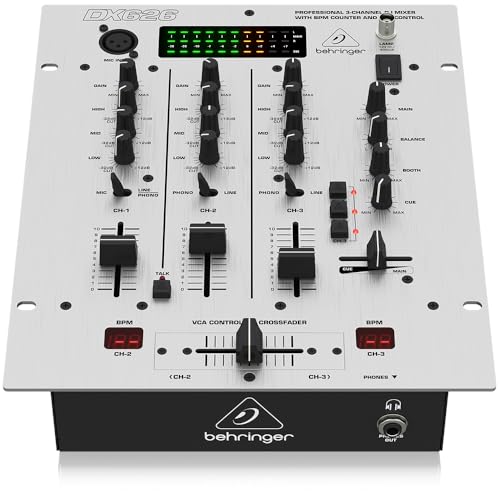 Best Price Square Pro DJ Mixer, 3 Channel DX626 by...