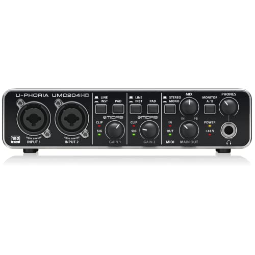 Behringer U-PHORIA UMC204HD Audiophile 2x4,...