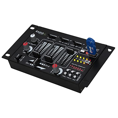 Ibiza - DJ21USB-BT - Mezclador de 4 vías/7...