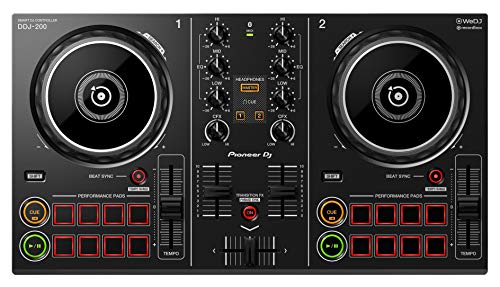 Pioneer DJ DDJ-200, Controlador portátil de 2...