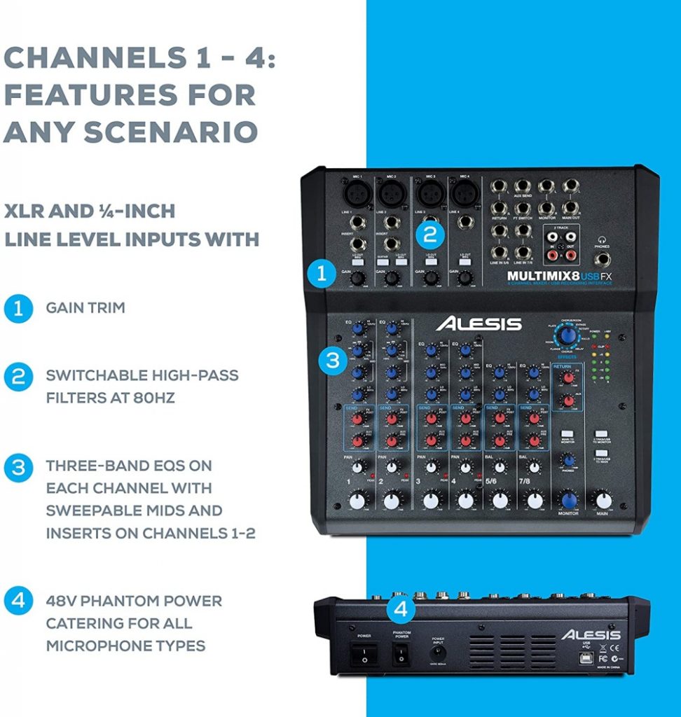 alesis mixer 8