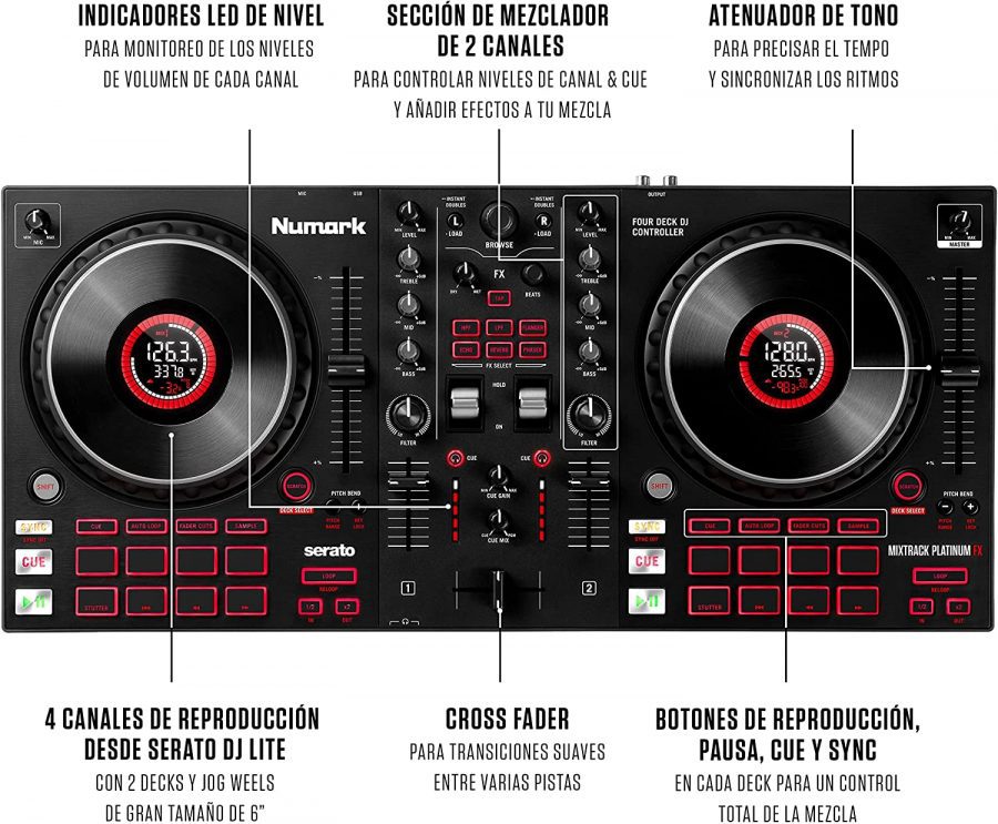 mesa dj numark platinum fx precio