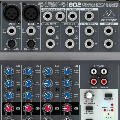 mesa de mezcla behringer xenyx802 al mejor precio