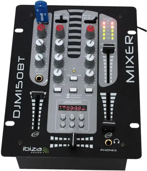 mesa de mezclas Ibiza Sound Djm150Usb Bt