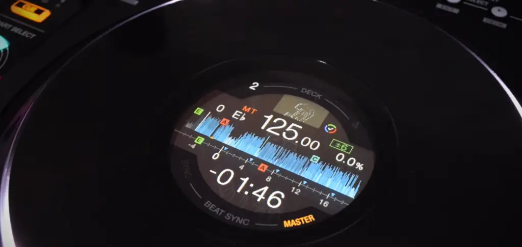 pantalla en los jog wheels pioneer dj ddj flx10