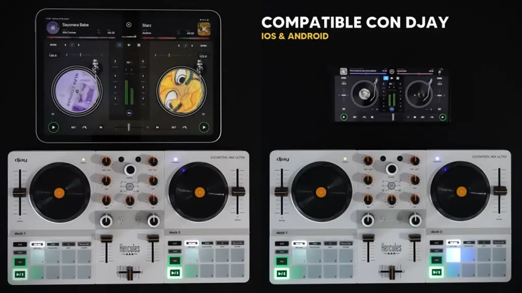 hercules dj control mix ultra compatible con android e ios