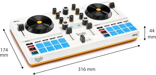 hercules dj control mix ultra medidas