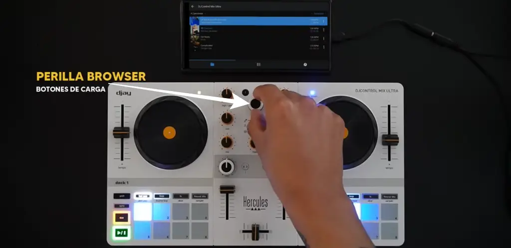 perilla browser hercules dj control mix ultra